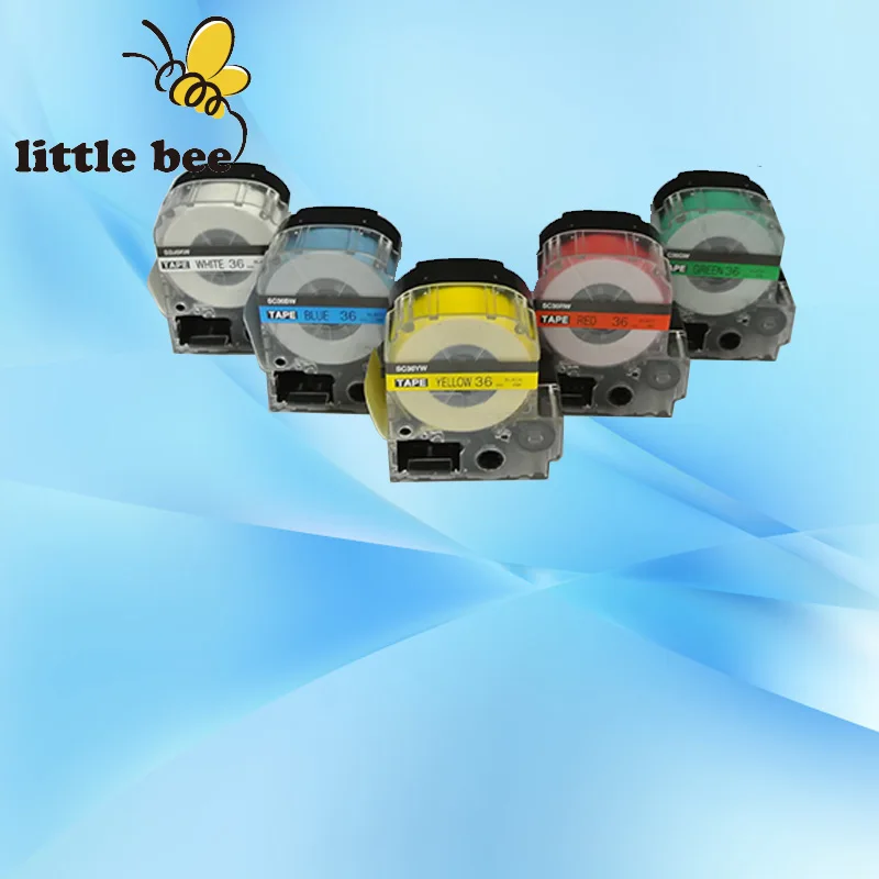 1 шт. совместим с EPSON LC-7WRN /Kingjim SS36RW красная на белой ленте | Компьютеры и офис