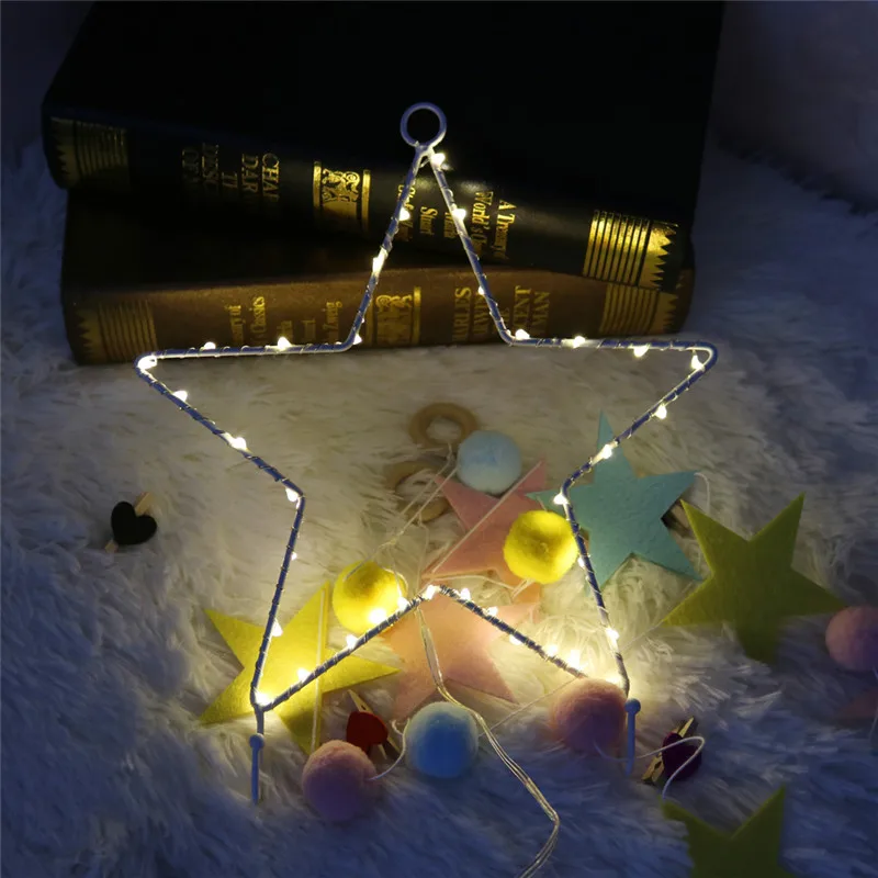 DELICORE New Vintage Iron Star Night Light On Wall Simple Fashion Lamps Lights Indoor Decoration For Party S023 | Лампы и освещение