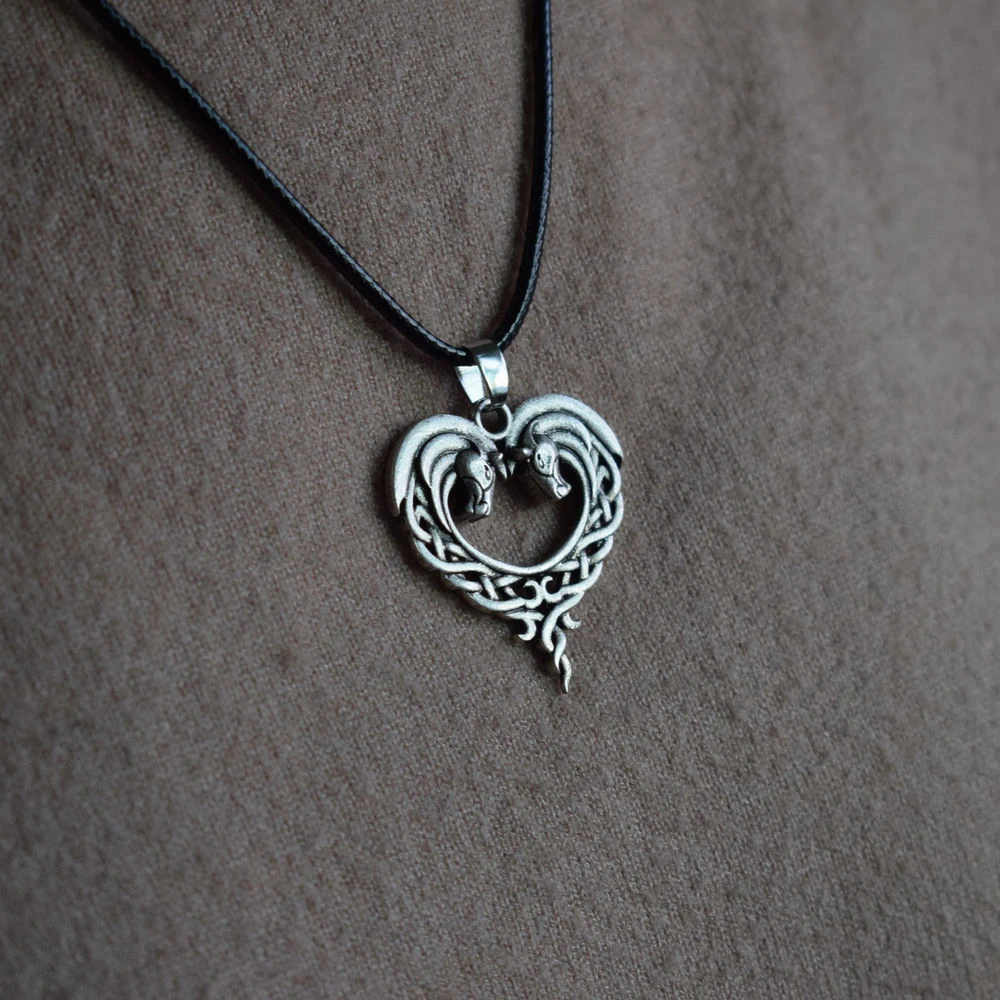 1 шт. ожерелье с сердцем и лошадкой подарок для пары | Украшения аксессуары