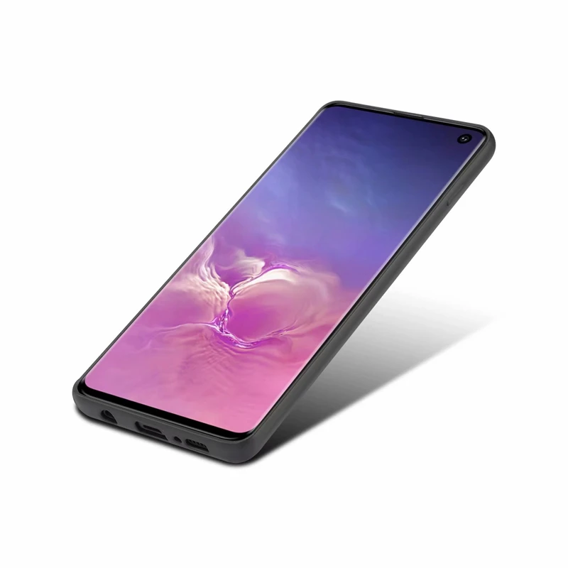 Магнитная из искусственной кожи задняя крышка с карты, карман для samsung Galaxy S9 S10 плюс S10e примечание 9 телефон стенд держатель чехол для samsung A6