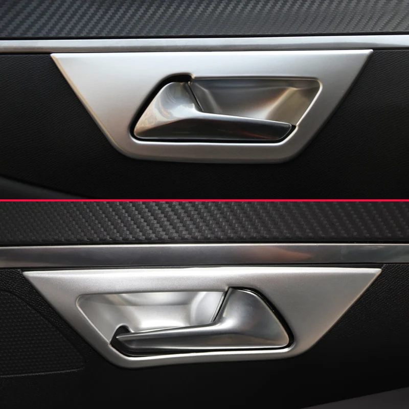 Новые жемчужные матовые хромированные аксессуары 4 шт./компл. для Peugeot 3008 5008 2017 2018