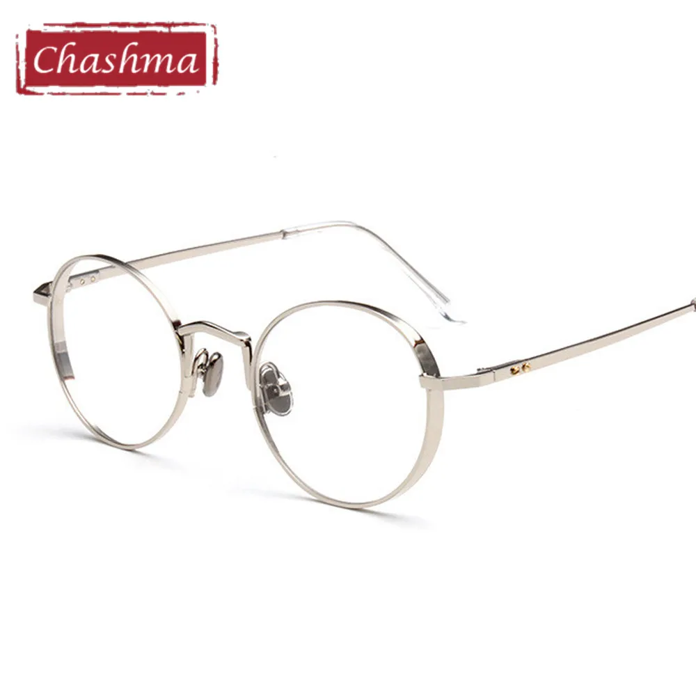 Брендовые трендовые круглые очки Chashma оправа для очков по рецепту винтажная