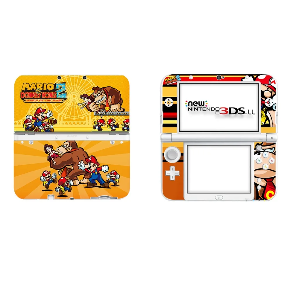Супер Марио виниловая наклейка на кожу Наклейка для нового 3DS XL Скины Наклейка s для нового 3DS LL виниловая Защитная Наклейка