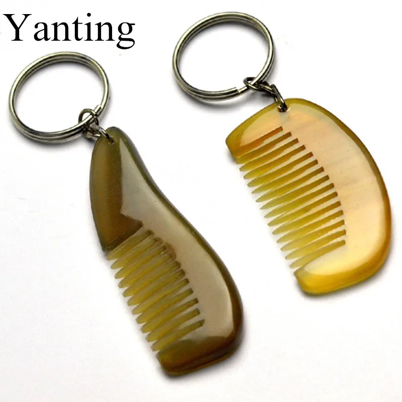 Yanting натуральный Рог подвеска в виде гребня брелок удобные аксессуары для