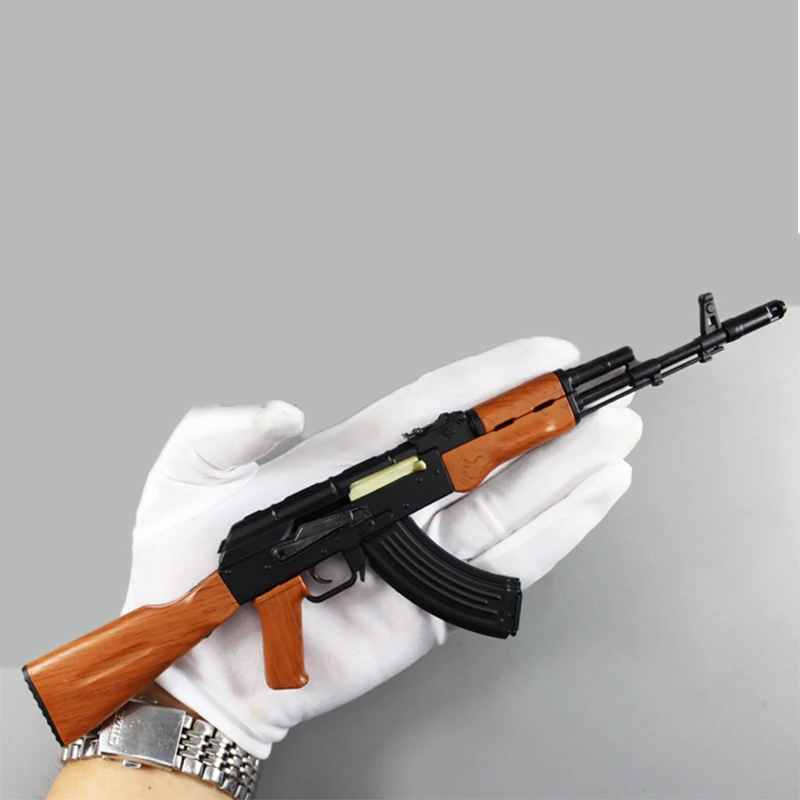 1:3. 5 Металлический Игрушечный Пистолет AK47 пистолет модель DIY Модель пистолет статическое украшение не может снимать детский подарок