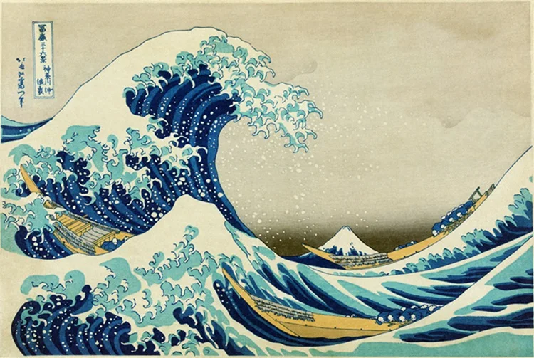 Знаменитые японские картины Hokusai's The Great Wave, 1000/1500 деталей, деревянный для взрослых, пазл, развивающие игрушки - Цвет: 1000 pieces