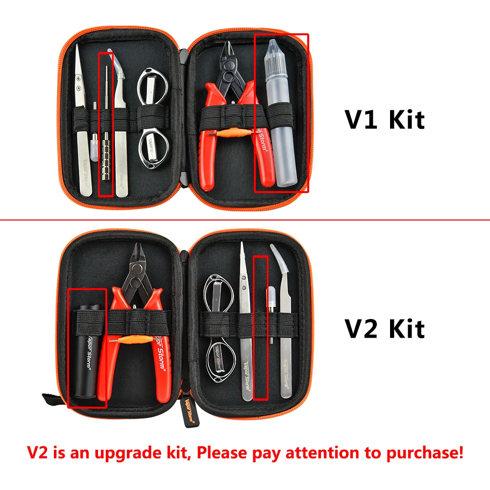 Vapor Storm Vape Diy Инструменты v2 комплект плоскогубцы обновленная катушка джиг Пинцет