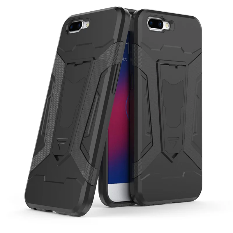 Pushingbest для Oppo R11 чехол противоударный антидетонационных Kickstand Броня Жесткий