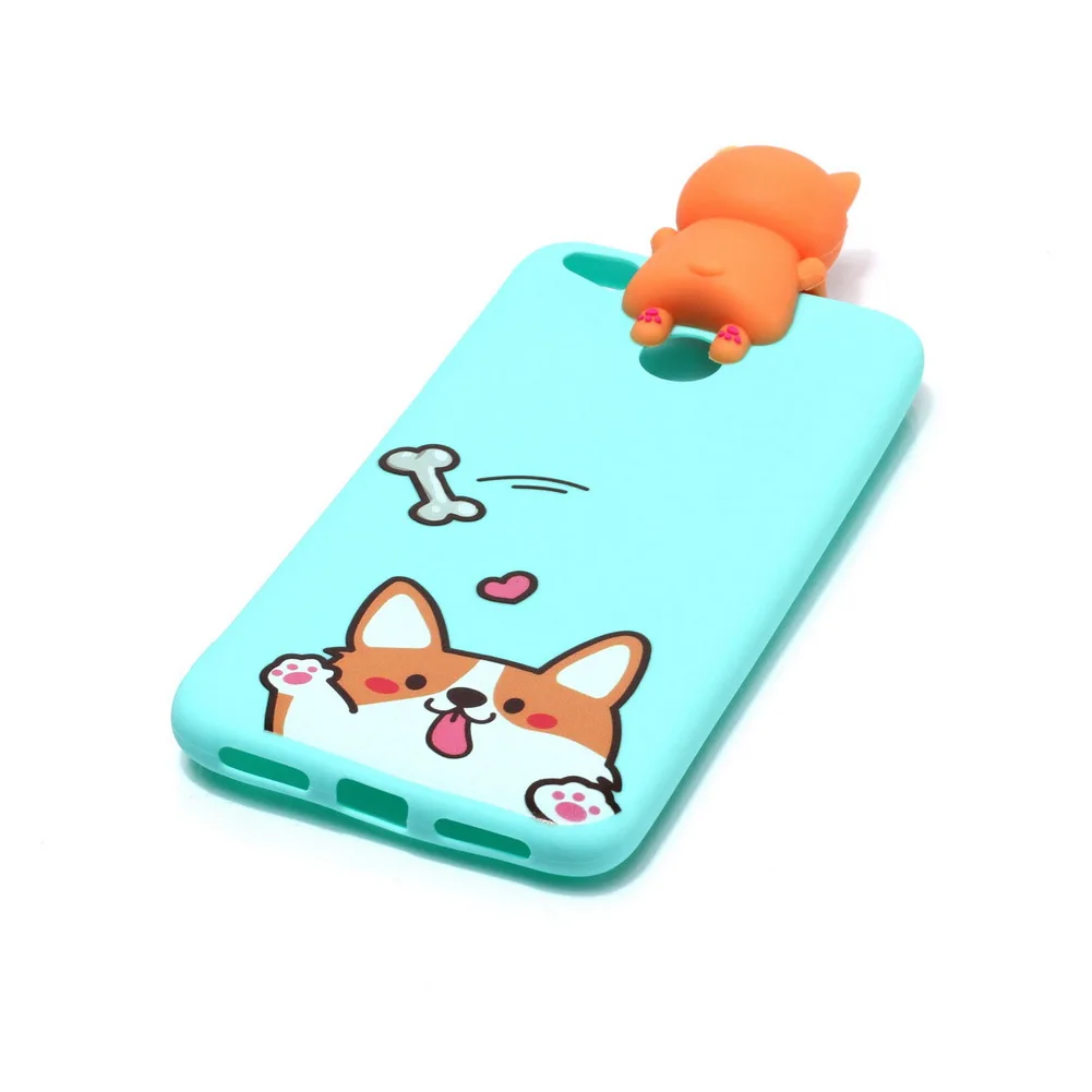Силиконовый чехол для Xiaomi Redmi 4x мягкий из ТПУ с 3D рисунком единорога медведя кота