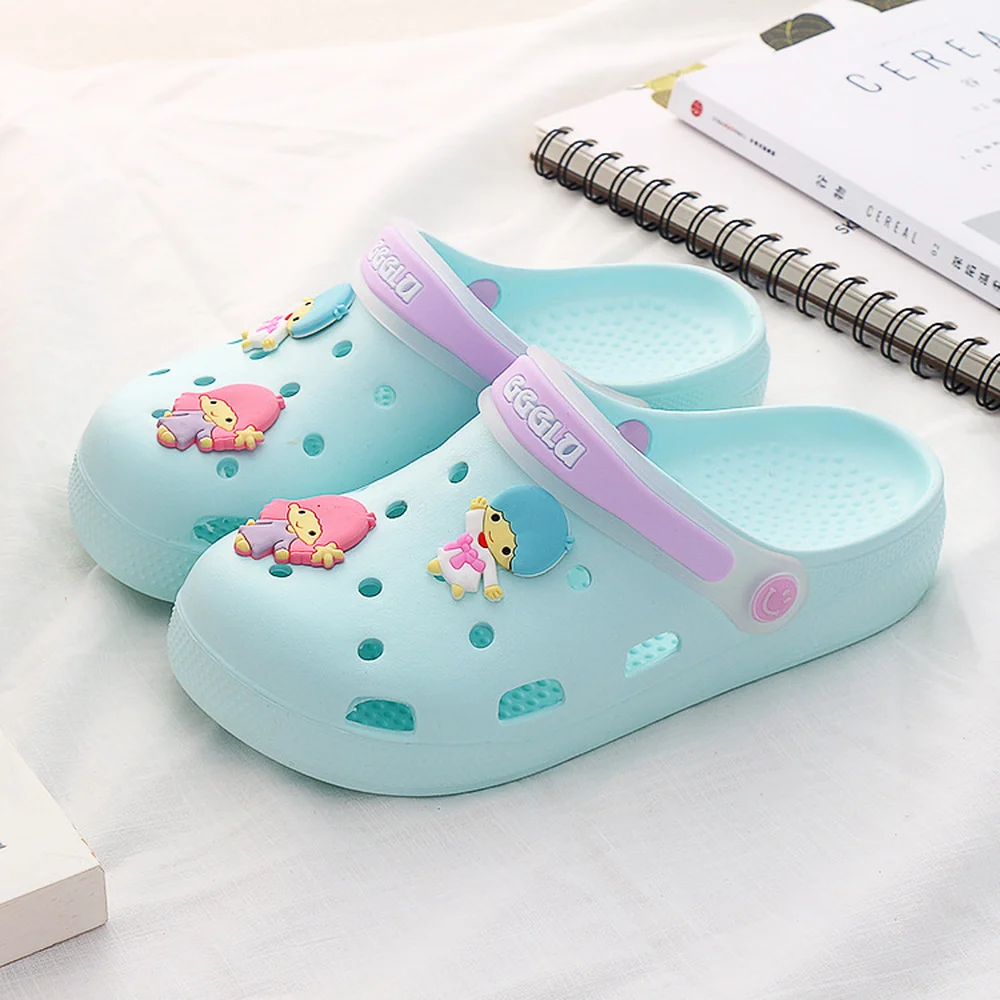 Summer Jelly Sandals Women Flat Cartoon Rubber Shoes Lovely PVC Platform Soft Casual Style 2019 | Обувь