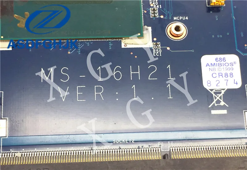 Оригинальная стандартная материнская плата для ноутбука MSI GS60 родная с