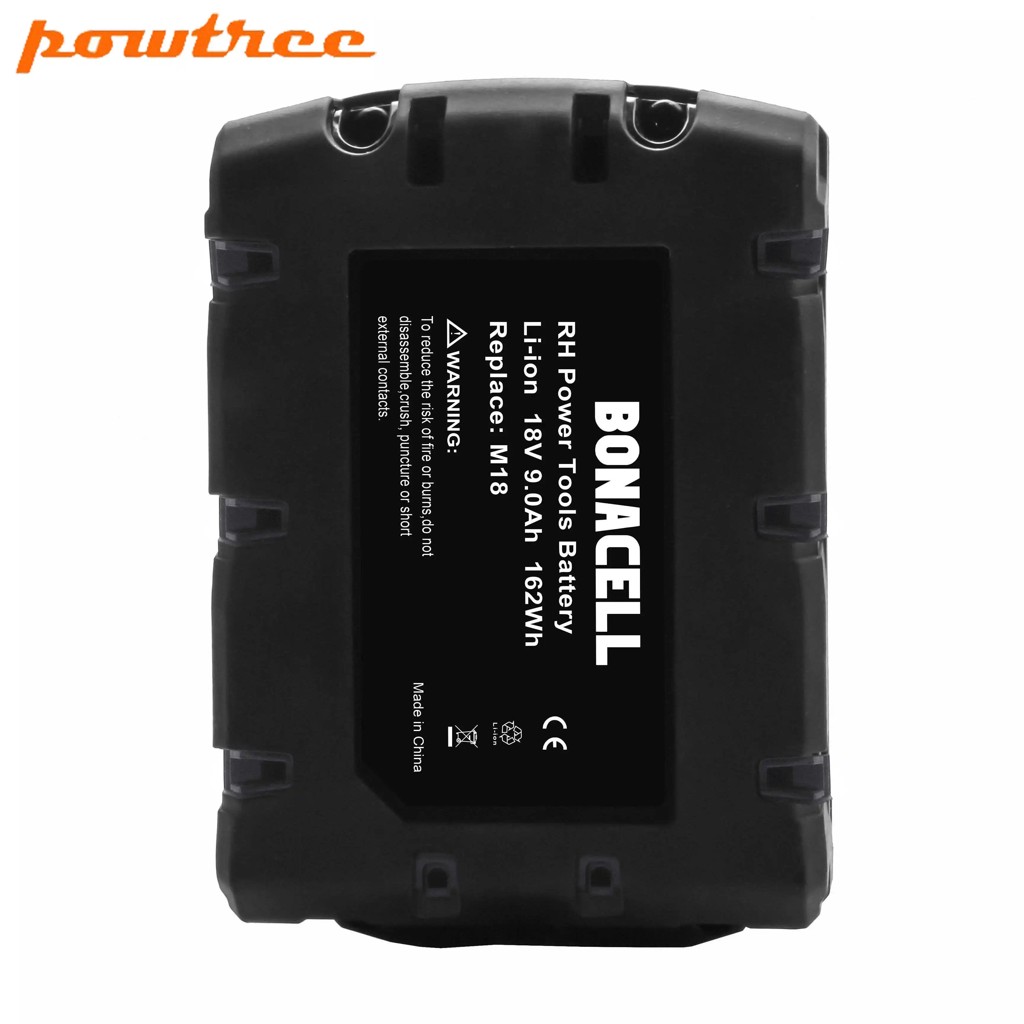 Powtree 18V 9.0AH 9000mAh для Milwaukee M18 XC литий-ионная аккумуляторная батарея Milwaukee 48-11-1815 M18B2 M18B4 M18BX L30