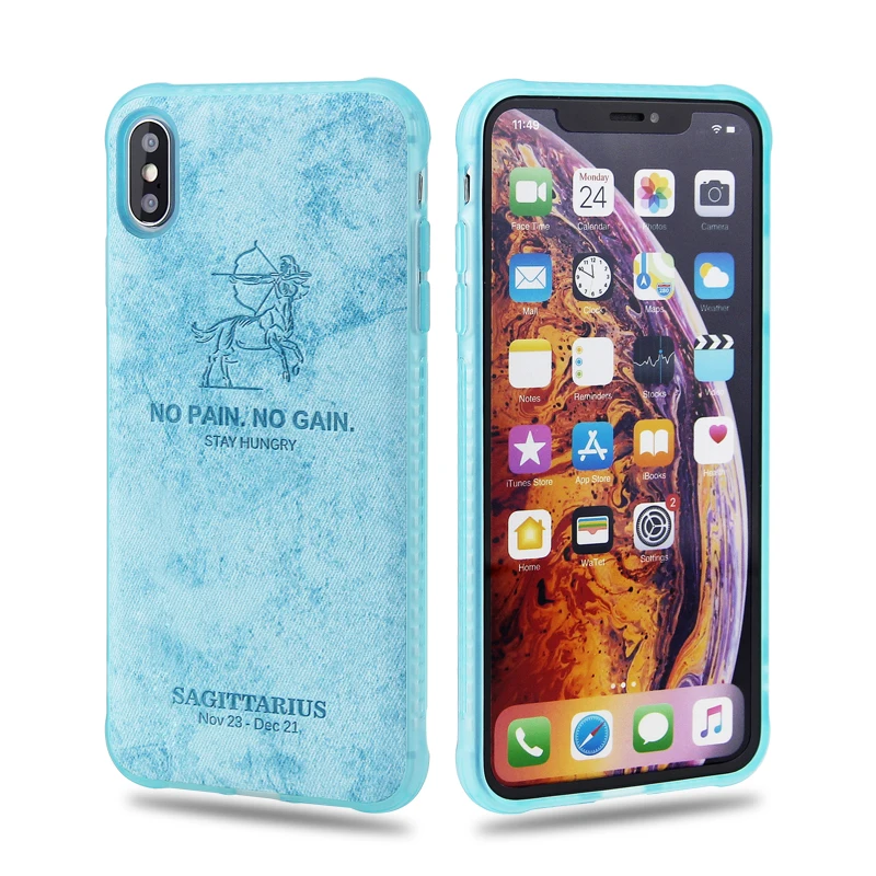 Силиконовый нескользящий чехол для телефона Sagittarius iphone 6 7 8 Plus X XS XR Max мягкий из ТПУ