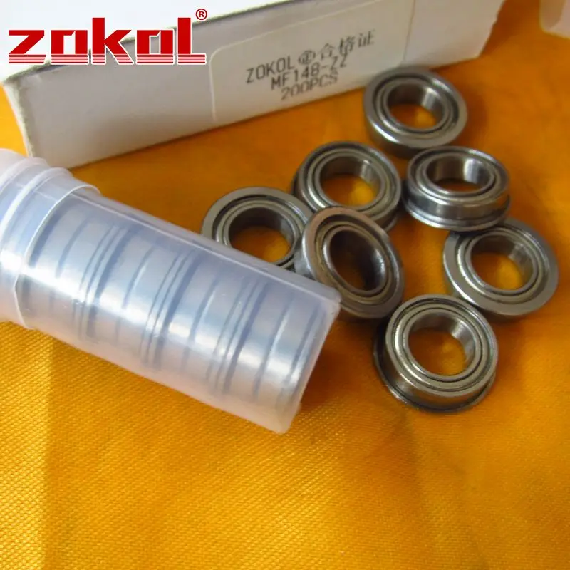 Подшипники ZOKOL MF148 ZZ фланцевые подшипники MF148ZZ Глубокие шаровые 8*14 (15 6) * 4 мм ZZ|bearing