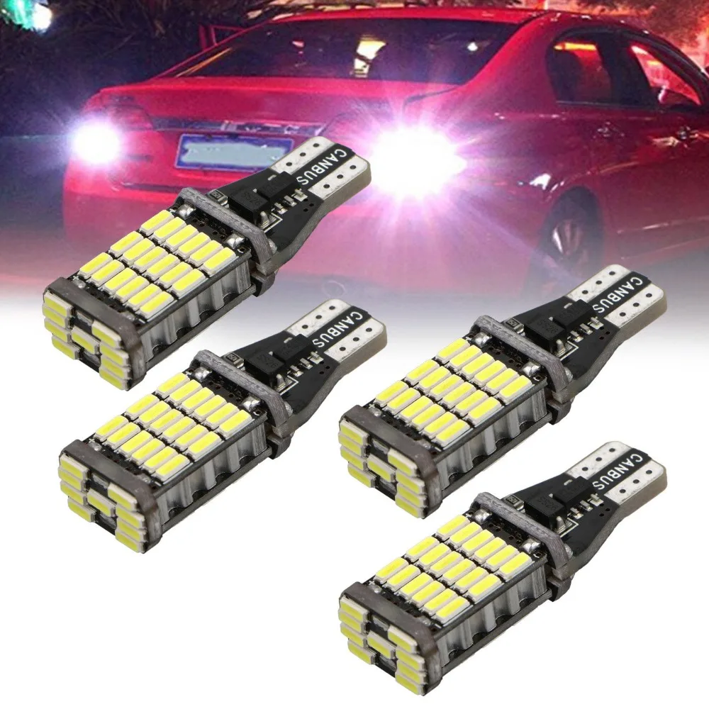 

1 шт., суперъяркие Автомобильные светодиодные лампы T15 W16W 921 45 SMD 4014