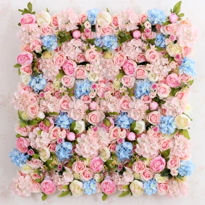 

2M X 2M High Quality Baby Pink Very Dense Artifical Silk Roses Wedding Flower Wall Flower Backdrop Wedding Decoration