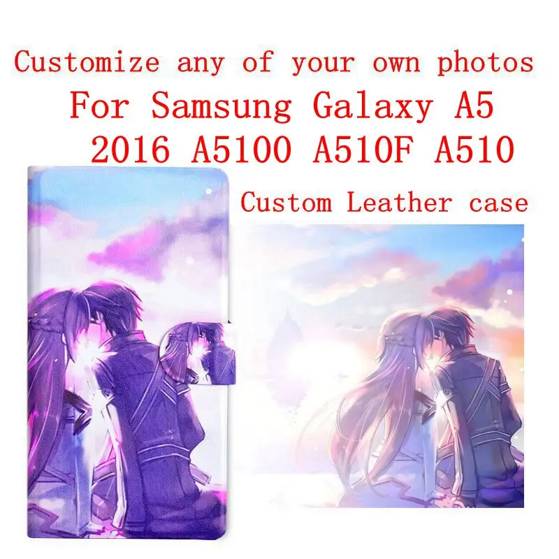 Чехол-книжка из искусственной кожи для Samsung Galaxy A5 2016 A5100 A510F A510 | Мобильные телефоны