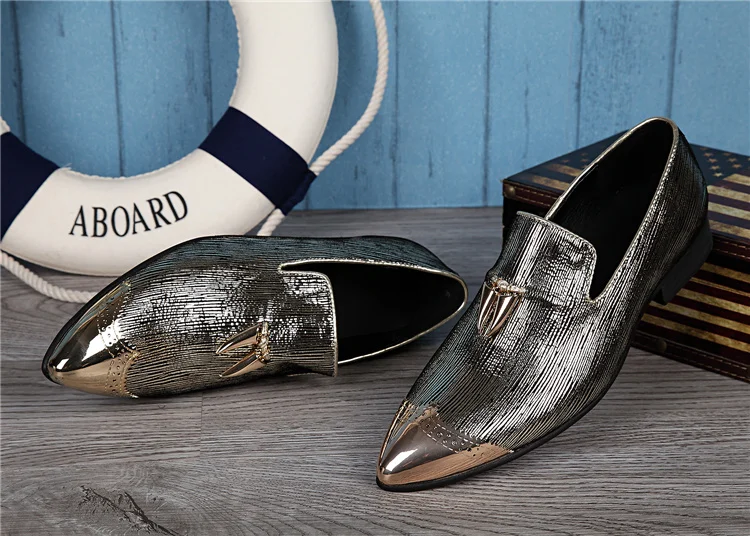 Новинка мужские вечерние туфли из натуральной кожи Sapatos Masculino Мужская обувь