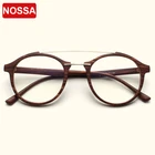 NOSSA винтажные превосходные оправы для оптических очков для мужчин и женщин, круглые очки в стиле ретро, мужские и женские повседневные оправы для очков, модные очки