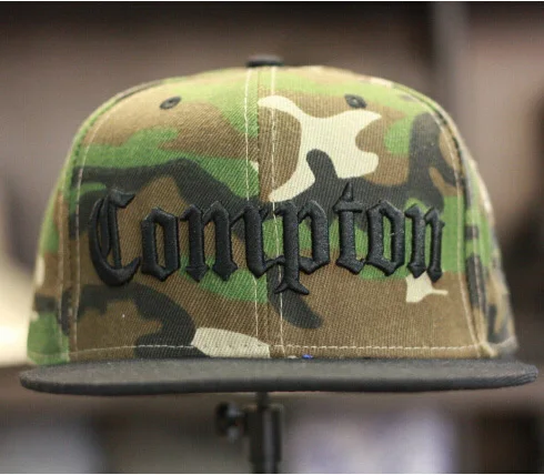 BIVIGAOS Snapback Casquettes Chapeu Masculino Touca Snapback COMPTON Cappelli хип-хоп бейсболки Gorras Beisbol Cappelli Hat - Цвет: compton camouflage