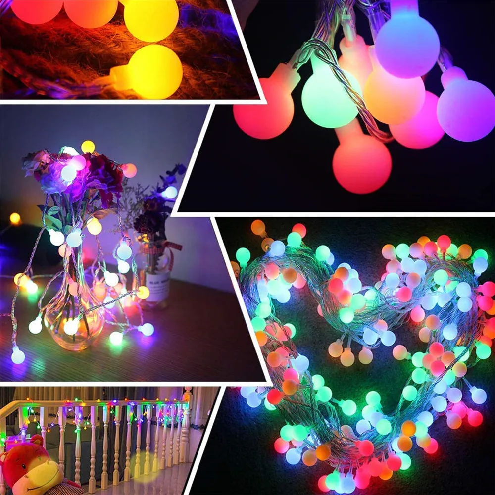 Уличная Водонепроницаемая Рождественская гирлянда на солнечной батарее 7 м 50