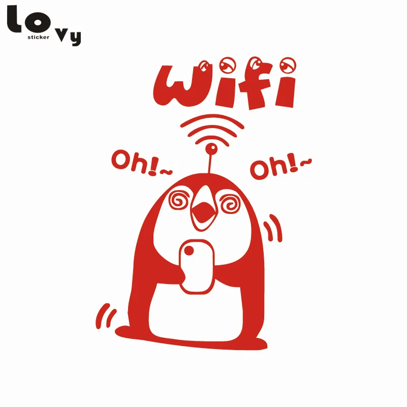 Беспроводной WiFi стикер стеклянное окно в магазине украшение виниловая настенная