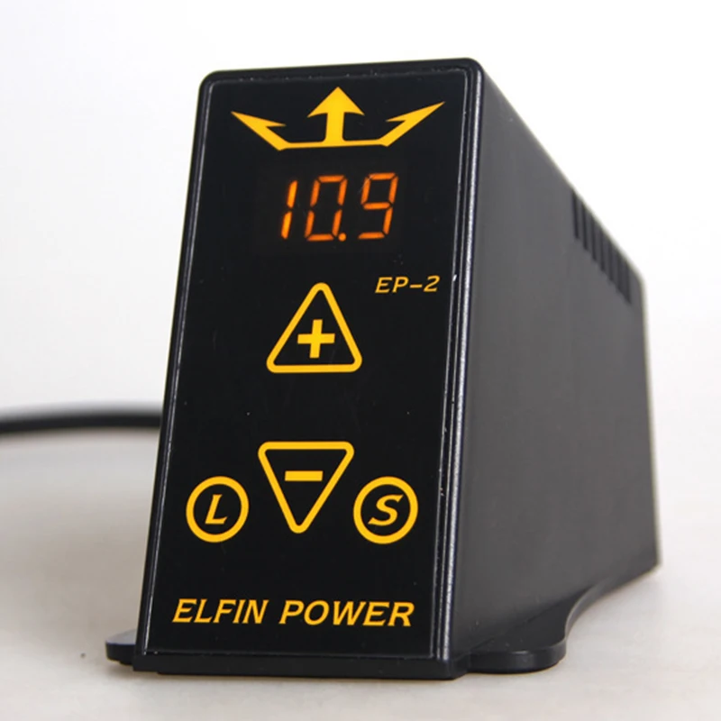 

EP-2 Tattoo Power Supply Digital LCD Black Tattoo Power Supply For Tattoo Machine Kit Free Shipping