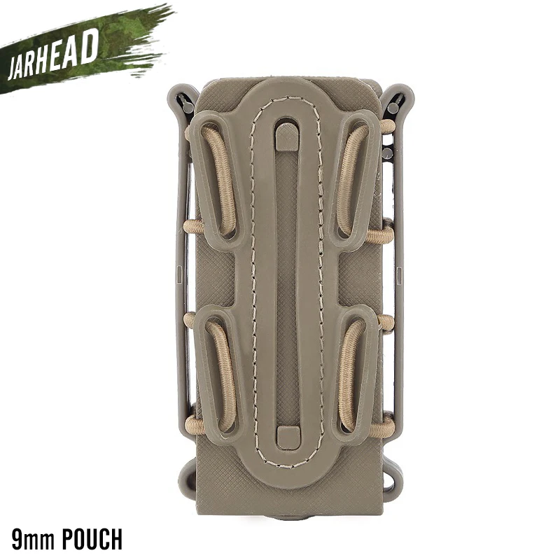 9mm-TAN 5,56 мм/7,62 мм/9 мм быстро маг Чехол Тактический Подсумок Чехол Molle ремень быстро прикрепить Перевозчик кобура 5,56 7,62 9 мм чехол - Цвет: 9mm-TAN