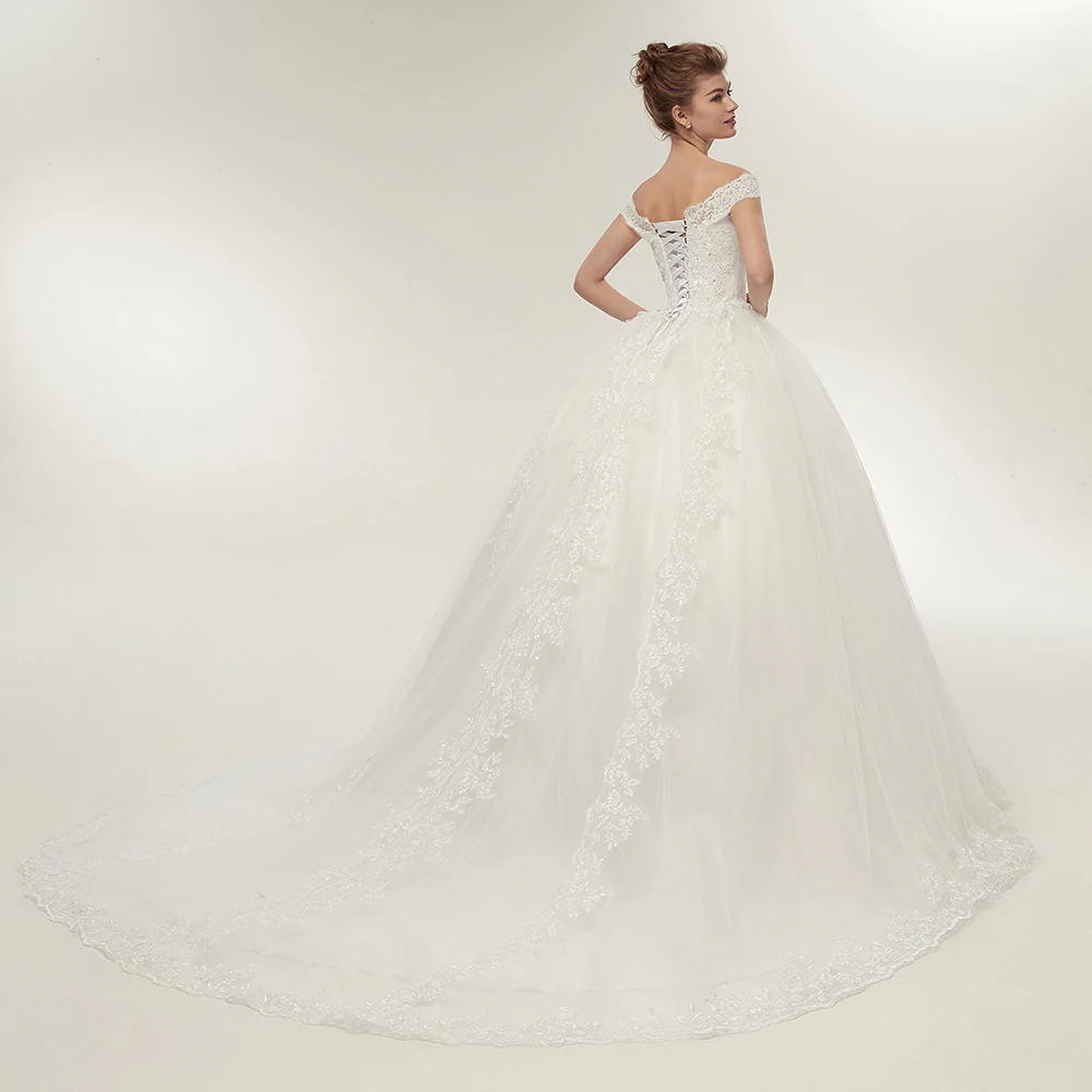 Свадебное платье Vestido De Noiva принцесса свадебное вечернее Аппликации Кружева 201907123