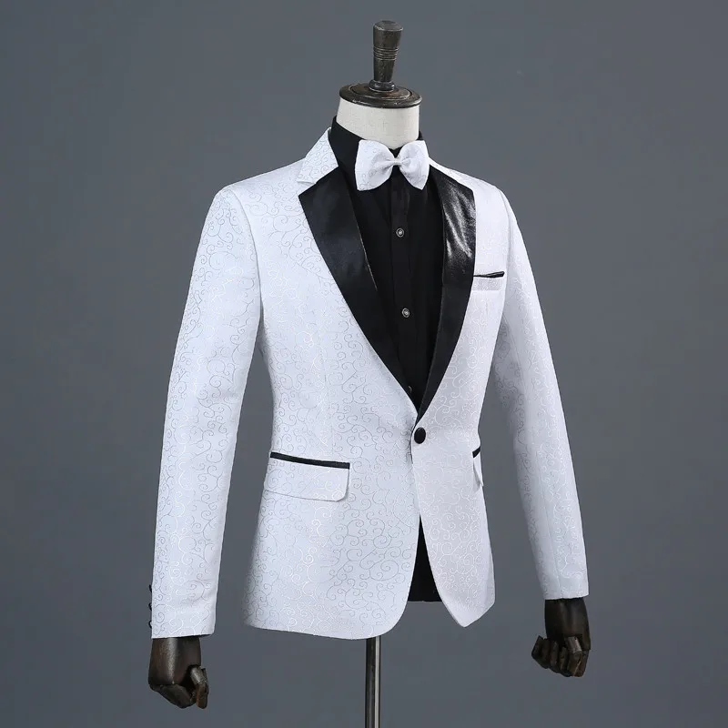 Мужской белый блейзер мужской костюм куртка для мужчин Homme Блейзер Chaqueta Elegante Hombre