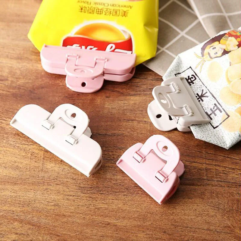

BF040 2pcs Multi-use Bag Clip, Bread Tie, Food Saver food grade Silicone Bag Ties 6*5cm