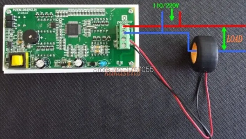 100A AC цифровой светодиодный измеритель мощности напряжение кВтч время ватт
