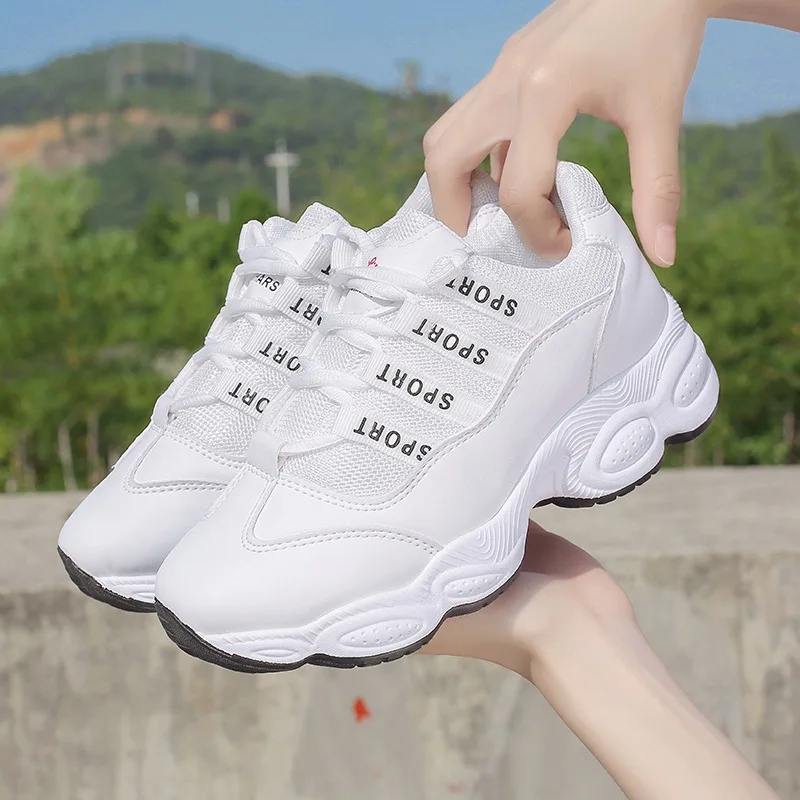 Женская повседневная обувь на толстой подошве воздухопроницаемые кроссовки