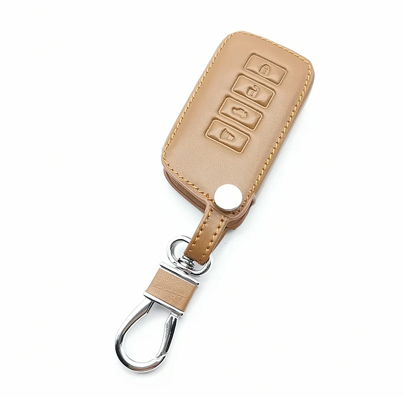 

Leather Key Fob Case Cover For Lexus ES350 GS350 GS450h IS250 RC350 NX200T NX300h LX570 4 Buttons Car Remote Holder Protector
