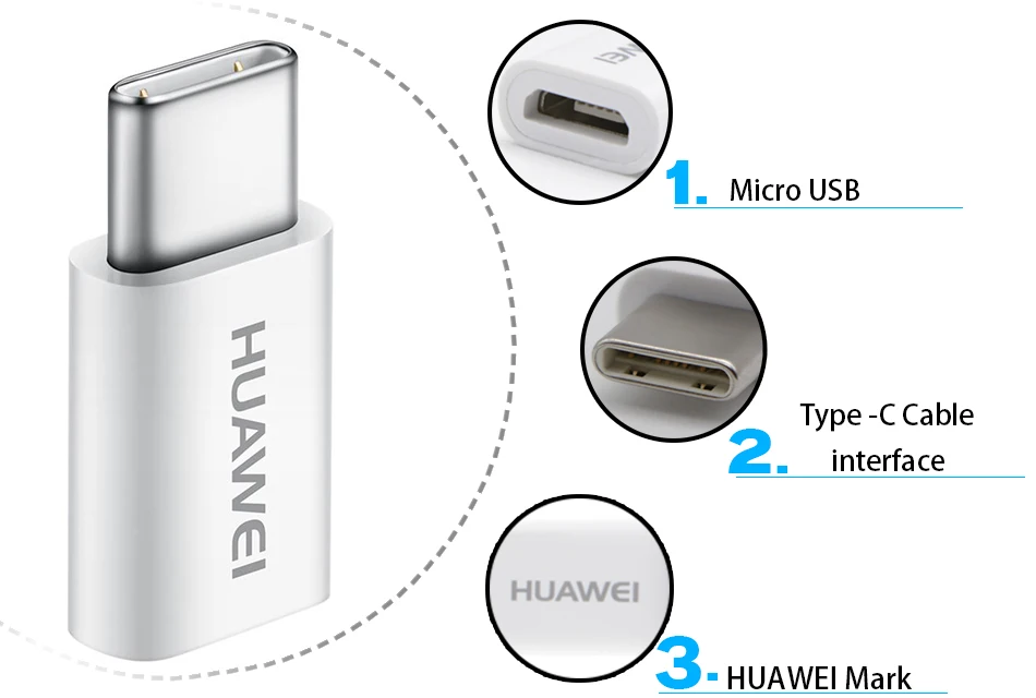 HUAWEI Micro USB-type c конвертер type-c кабель адаптер быстрое зарядное устройство honor 8 9 V8 P9 Supercharge P10 Plus mate 9 10 Pro nova