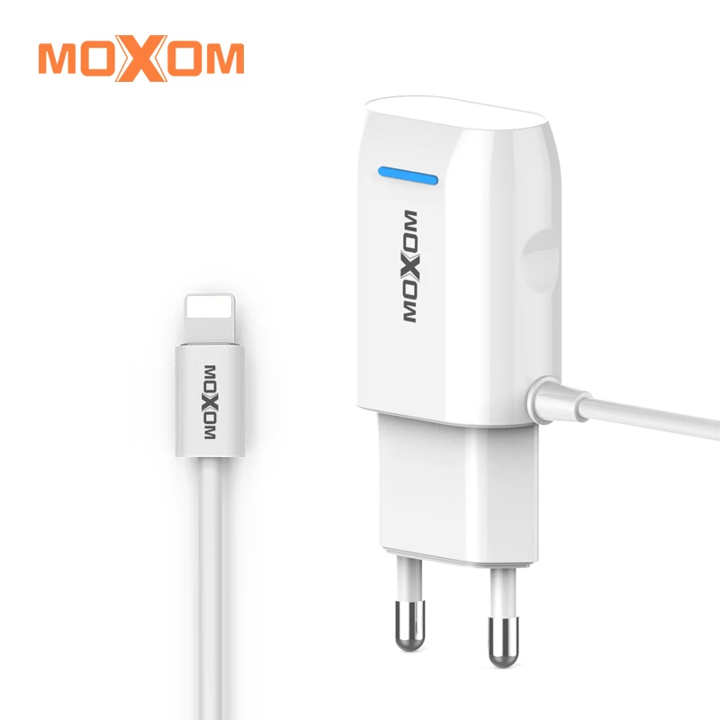 MOXOM USB зарядное устройство для дома EU вилка настенное мобильного телефона адаптер