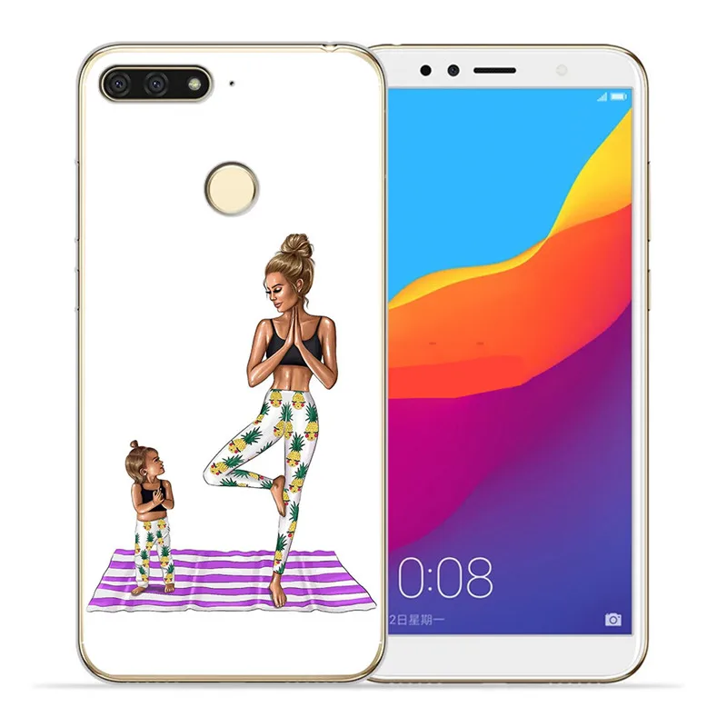 1211 Роскошные волосы ребенка мама девочка королева женщина для huawei II Y5 Y6 Prime Nova 2 3 3I Plus чехол для телефона крышка Coque Etui шаблон - Цвет: 1211