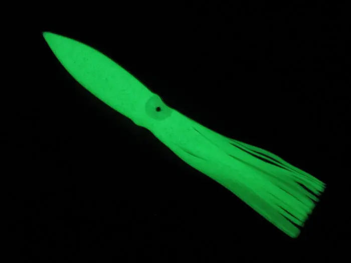 Большой осьминог приманки 30 см светящийся кальмар для рыбалки Мягкие юбка 5