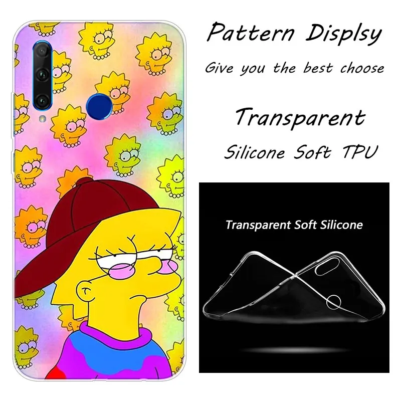 009 Горячий Los Simpsons Мягкий силиконовый чехол для телефона huawei Honor 20 20i 10 9 8 Lite 8X 8C 8A 8S 7S 7A Pro View 20 Модный чехол - Цвет: 009