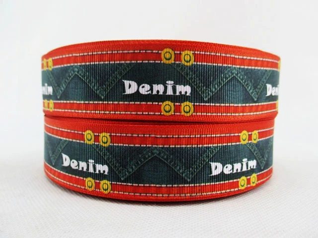 David accessories 3/" 5/8" " 1,5" " Джинсовая лента, лента для самостоятельного ношения головы, лента и бант, аксессуары для одежды, 50Yc303 - Цвет: 25mm