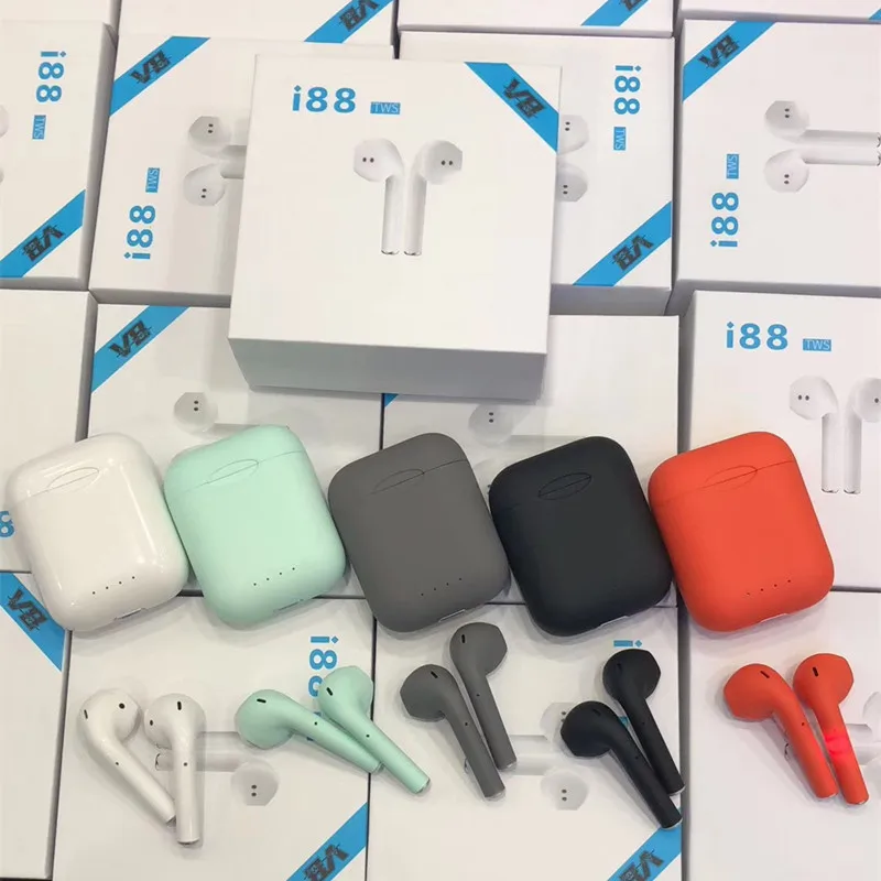 Новые i88 TWS беспроводные наушники мини размер Bluetooth 5 0 и 2 микрофона PK i12 tws i10 для