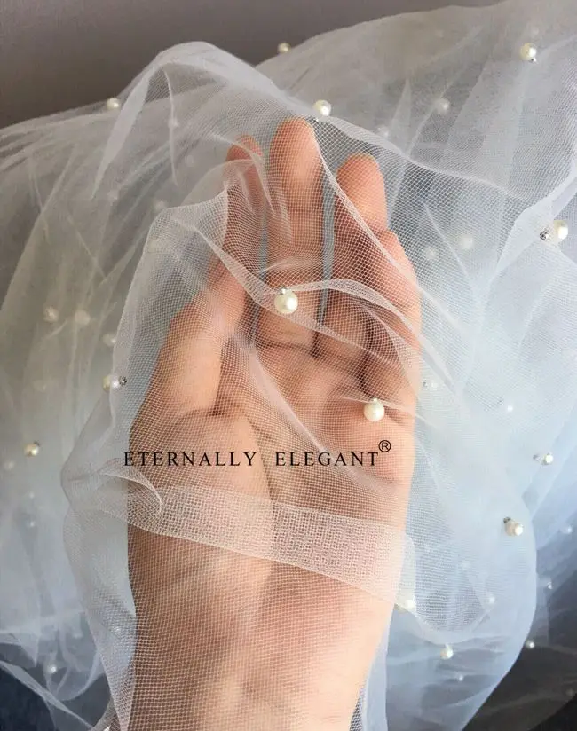 Длинная вуаль для невесты 2 м Лидер продаж белая/цвета слоновой кости с гребнем