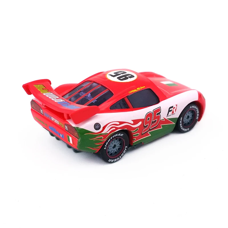Disney Pixar Cars No.95 Молния Маккуин Италия узор 1:55 литья под давлением металлическая
