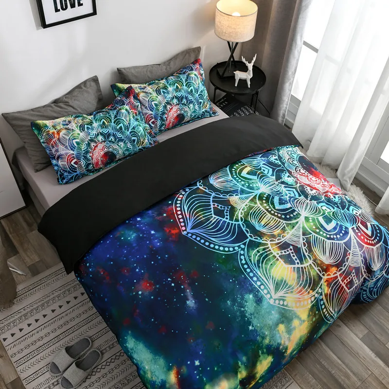 Fanaijia постельные принадлежности в стиле бохо наборы king size 3 dMandala пододеяльник набор с наволочкой королева набор одеял для кровати домашний текстиль