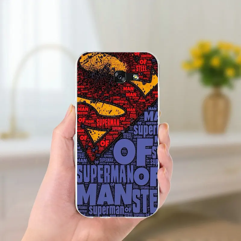 Виды Супермен логотип для samsung Galaxy Note 2 3 4 5 8 S2 S3 S4 S5 мини S6 S7 s8 S9 Edge Plus Fundas тонкий