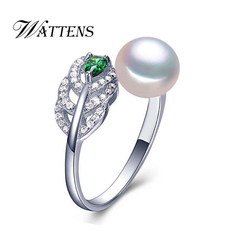 Женское кольцо из серебра 925 пробы с натуральным пресноводным жемчугом|pearl ring|925