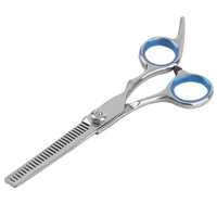 lightweight 6 inch stainless steel teeth cutflat cut type hair styling beauty salon hairdressing scissor for barber shop
