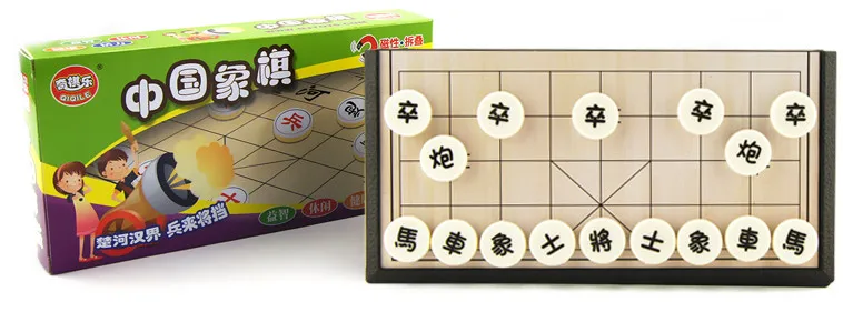 Китайский Шахматный набор Магнитная Складная Настольная игра 19,5*19,5*3 см Xiangqi шахматная игра в штучной упаковке chessman J080