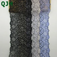 16 5cm width apparel accessories 1 yard elastic lace trim flower embroidered stretch mesh lace ribbon diy sewing supplies