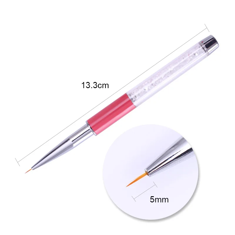 1 шт для дизайна ногтей кисти УФ геля DIY Декор прозрачный обрабатываются Нэйл арт